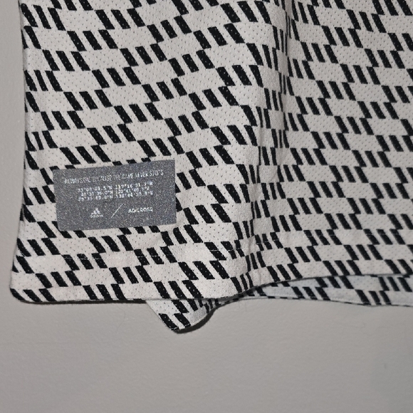 adidas Monochrome Patterned Polo Shirt LOT M - Picture 5 of 5